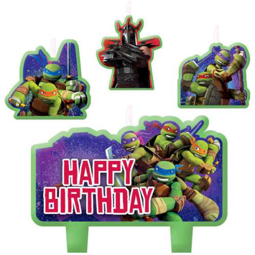 Teenage Mutant Ninja Turtle Candle Set - Click Image to Close